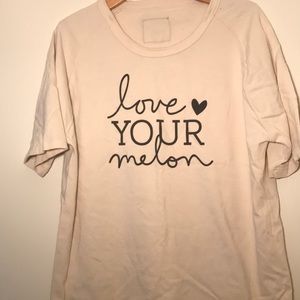 Love your Melon thick cream quality TShirt